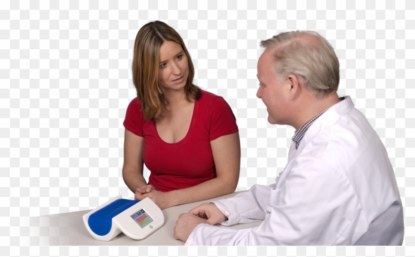 Doctor And Patient Using The Age Reader Mu - Nurse Clipart #4054575