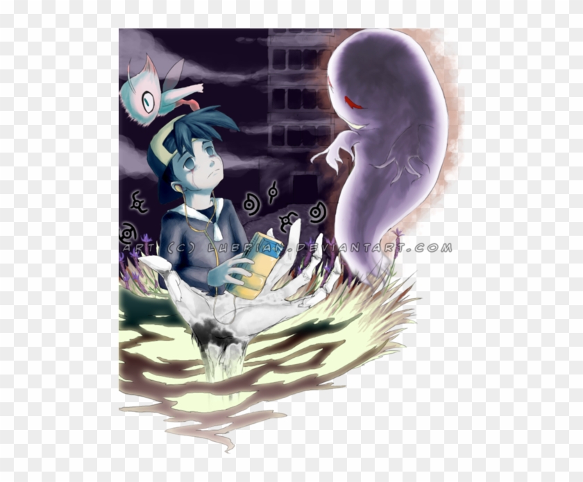 Pokemon Creepypasta Images Lost Silver And Ghost Wallpaper - Pokemon Creepy Black Ghost Clipart
