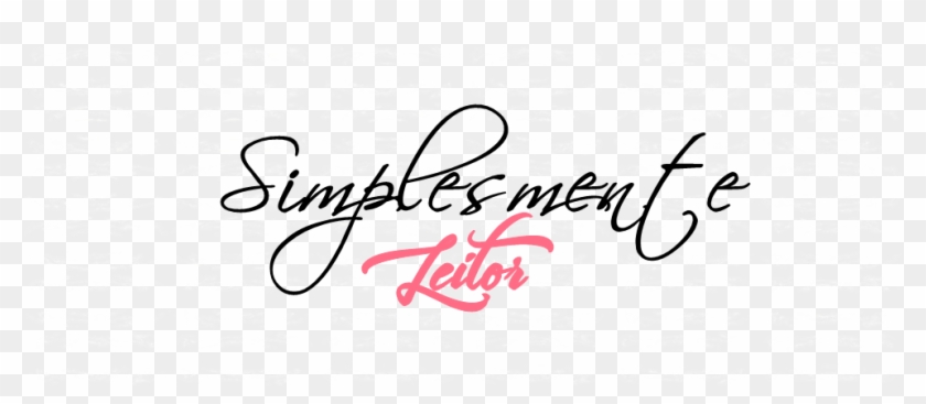 Simplesmente Leitor - Calligraphy Clipart
