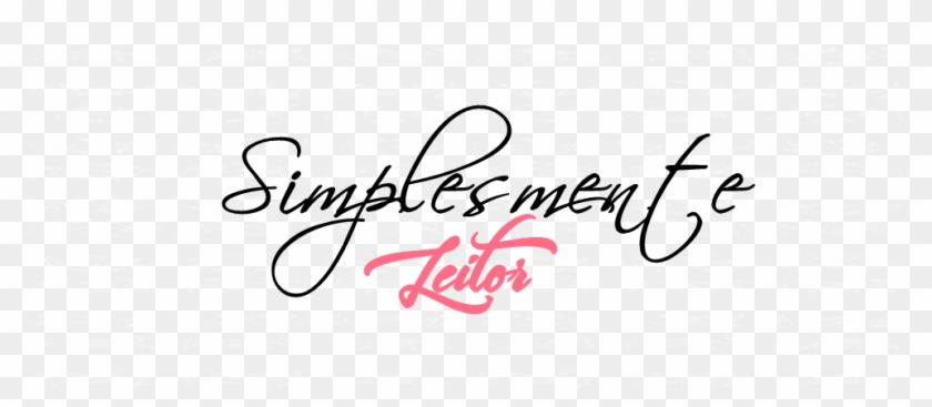 Simplesmente Leitor - Calligraphy Clipart #4054694