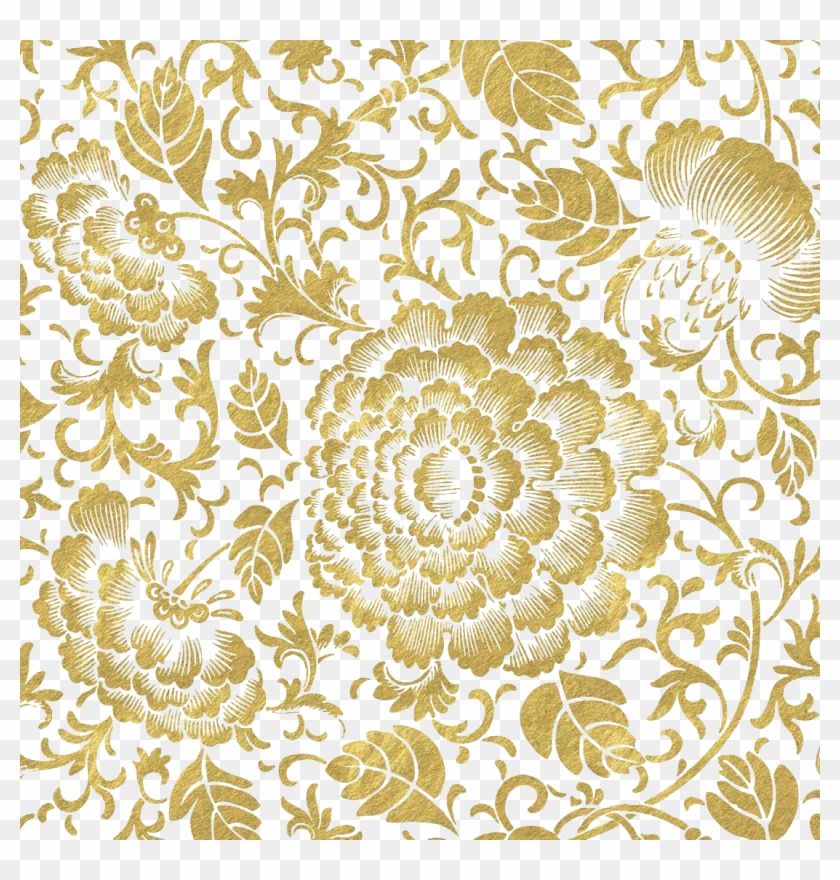 Golden Flowers Wallpaper Search Result 16 Cliparts - Wallpaper - Png Download