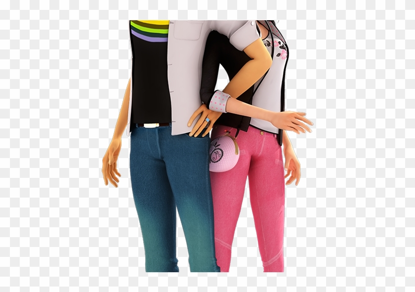 Miraculous As Aventuras De Ladybug Adrien E Marinette - Miraculous Marinette And Adrien Png Clipart