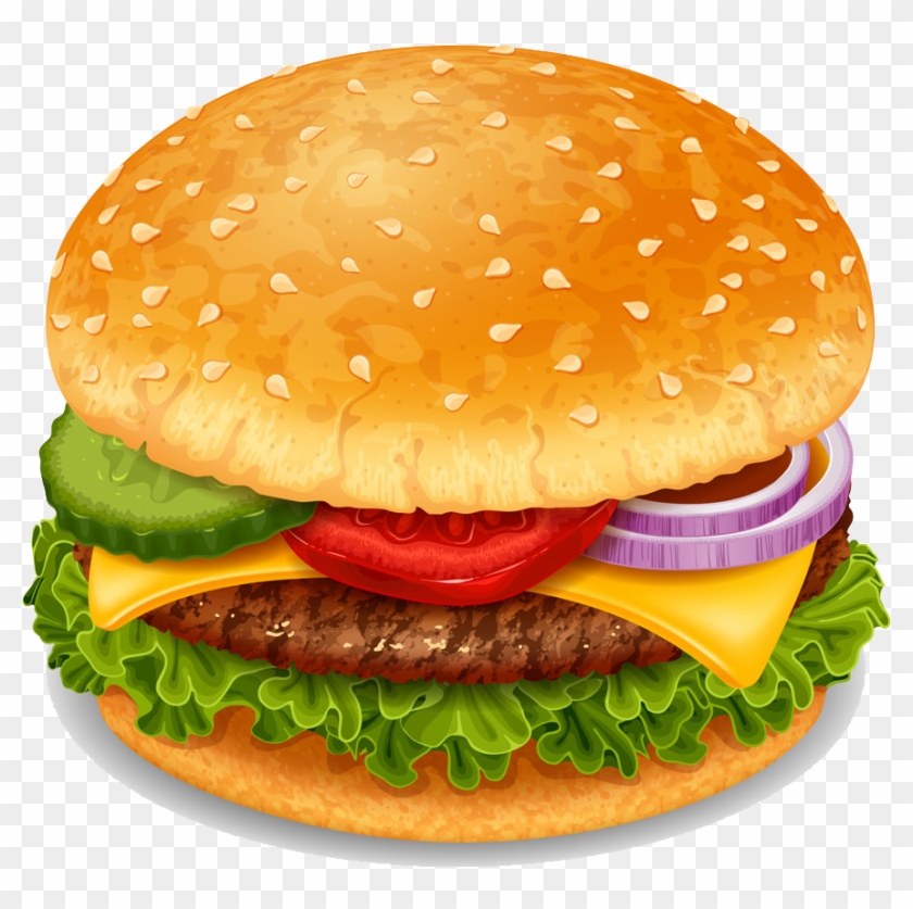Burger Vector Drawing - Бургер Пнг Clipart