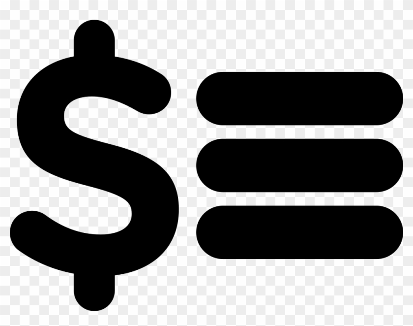 Dollar Sign And Three Lines Comments - Graphics Clipart