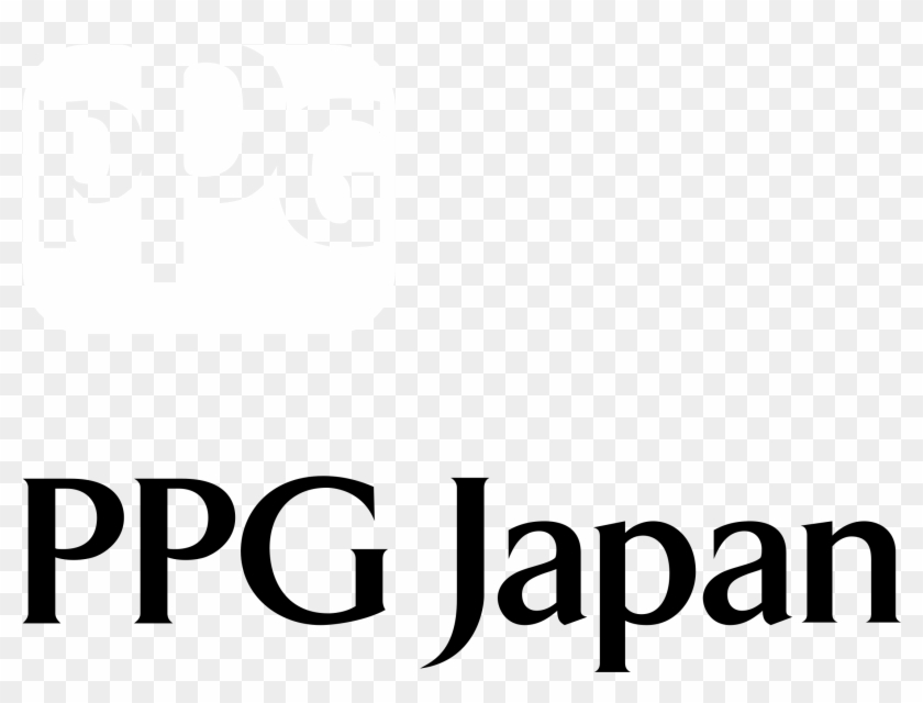 Ppg Japan Logo Black And White - Ppg Industries Clipart #4056081