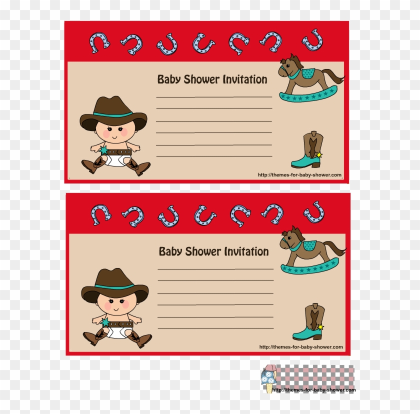 Vector Free Download Free Clipart Western Theme - Baby Shower - Png Download