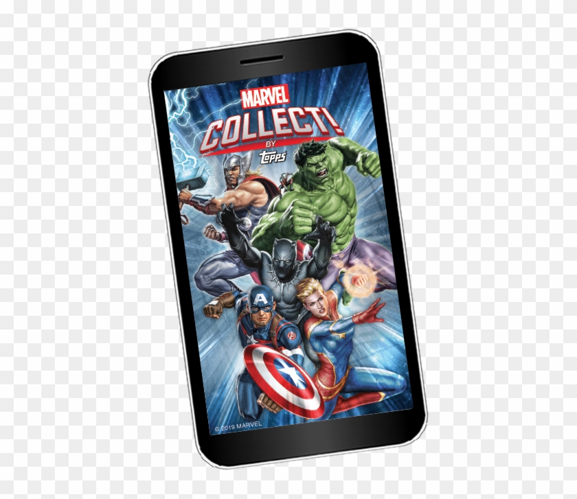 With This New App, Topps Brings All The Fun And Excitement - Marvel Heroes 2015 Clipart #4056928