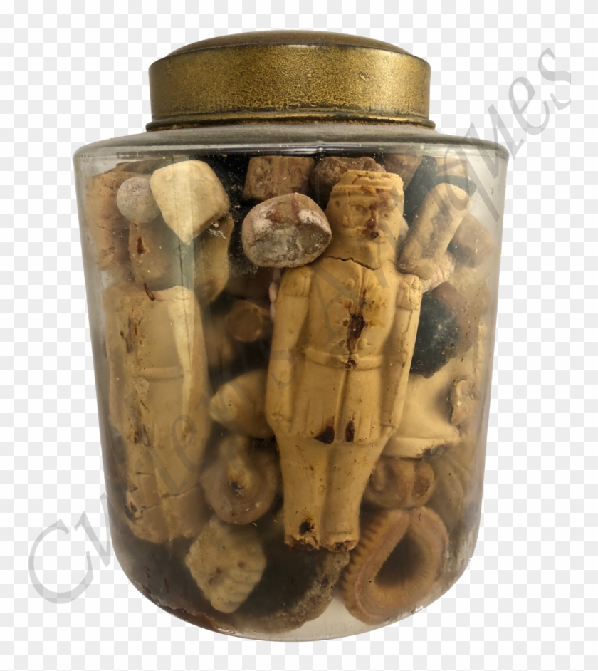 Antique 19thc Desiccated Victorian Christmas Candy - Statue Clipart #4057162