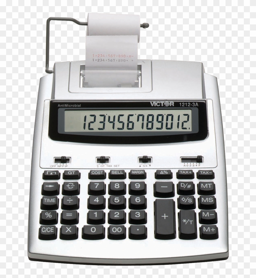 Victor® 1212-3a Commercial Desktop Printing Calculator - Victor 1210-3a Antimicrobial Printing Calculator Clipart