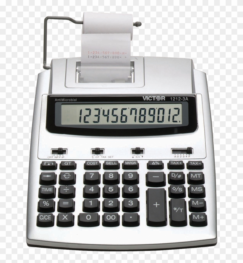 Victor® 1212-3a Commercial Desktop Printing Calculator - Victor 1210-3a Antimicrobial Printing Calculator Clipart #4057166