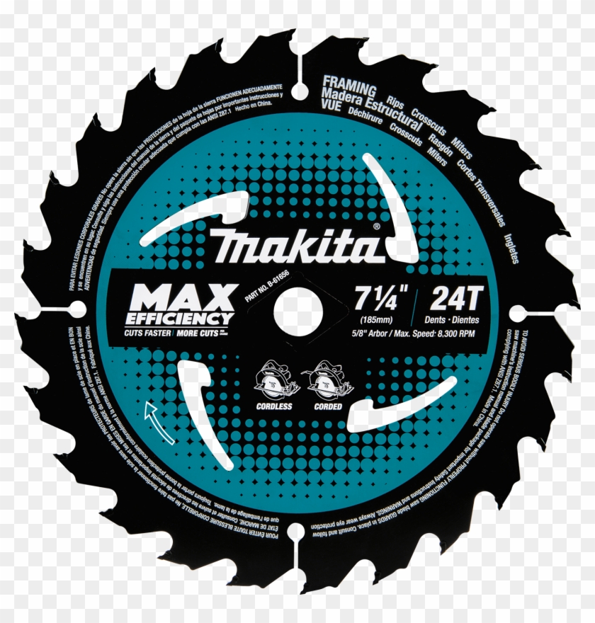 Power Tools - Makita Max Efficiency Blade Clipart #4057321
