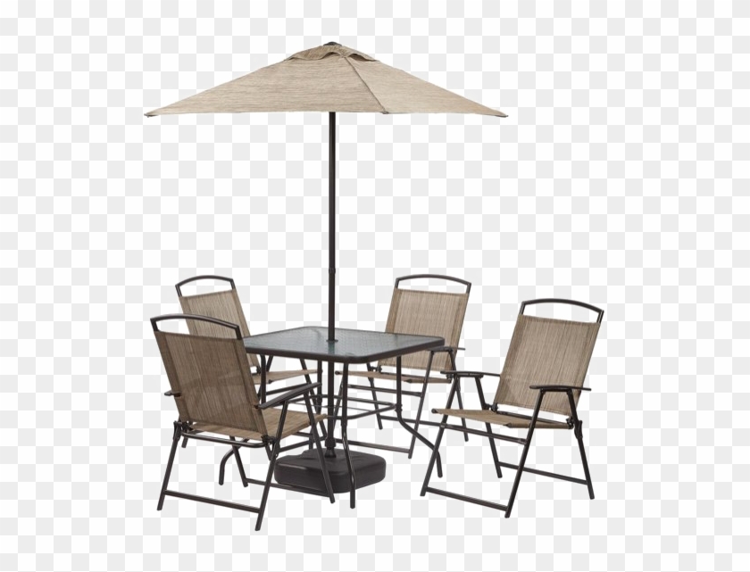 Patio Table Transparent Background - Outdoor Table Umbrella Png Clipart