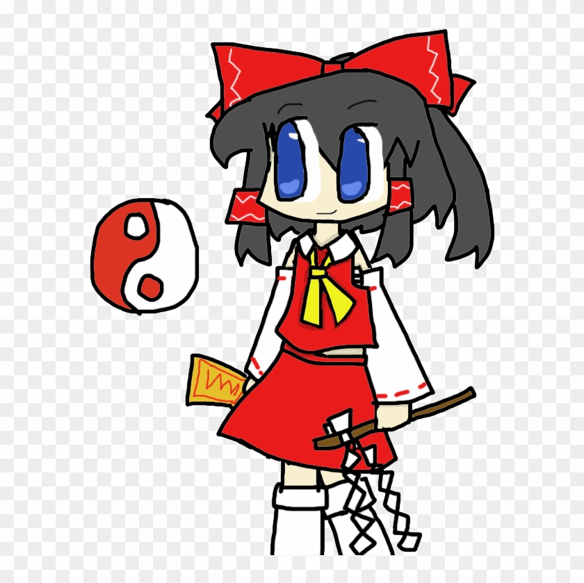 Jpg Freeuse Library Image Just A Reimu Png Touhou Wiki - Cartoon Clipart #4057602