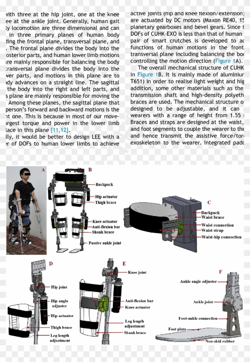 The Wearable Exoskeleton Suit Cuhk-exo - Cuhk Exo Clipart #4057714