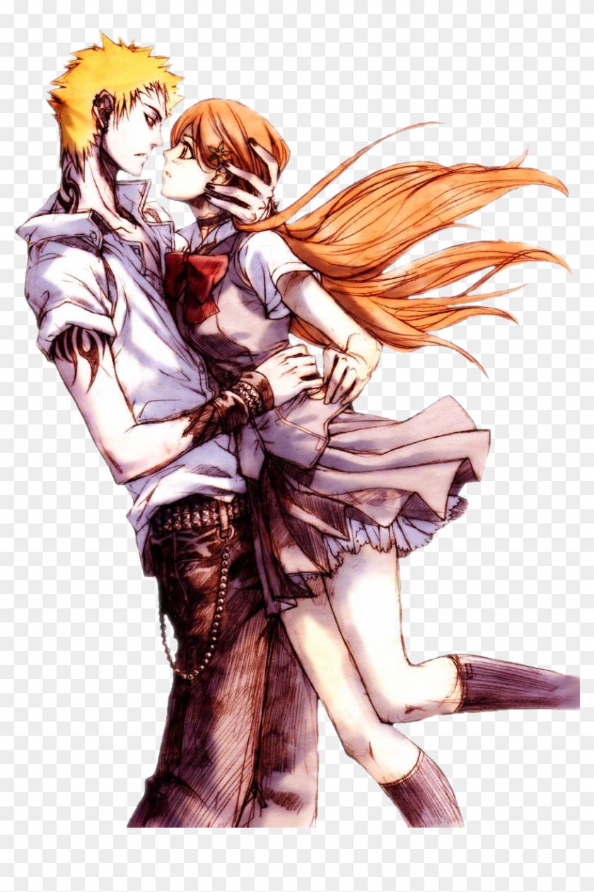 And The Fangirls Scream - Bleach Ichigo And Orihime Clipart #4057814