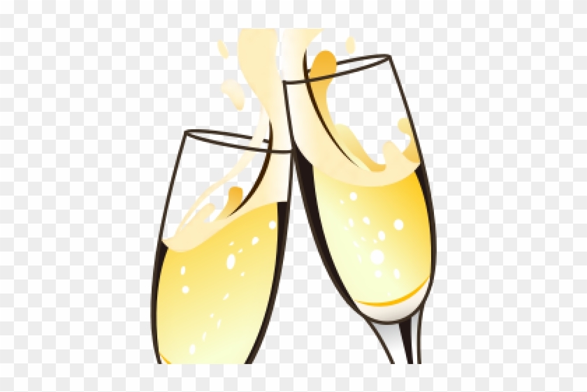 Champagne Clipart Emoji - Wine Glass - Png Download #4057952