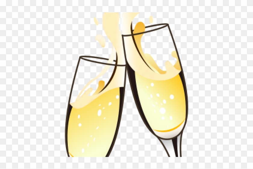 Champagne Clipart Emoji - Wine Glass - Png Download