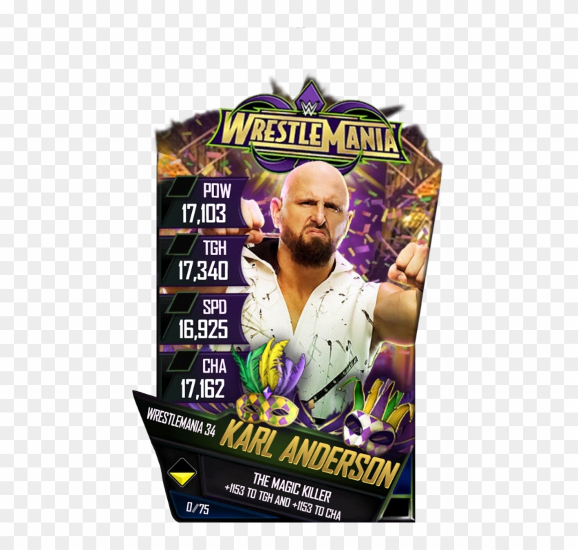 Karlanderson S4 19 Wrestlemania34 - Wwe Supercard Wrestlemania 34 Clipart #4058576