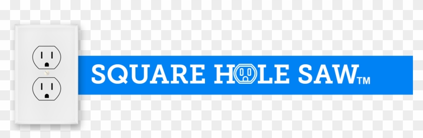 Square Hole Saw Logo - Cobalt Blue Clipart #4058628