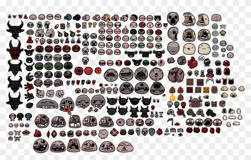 This Was Posted On The Official Blog - Binding Of Isaac Tileset Clipart