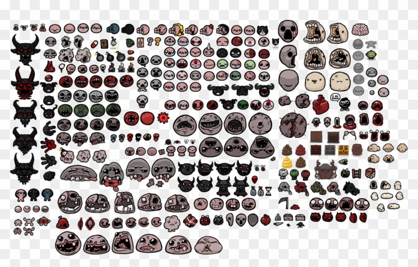 This Was Posted On The Official Blog - Binding Of Isaac Tileset Clipart #4058655