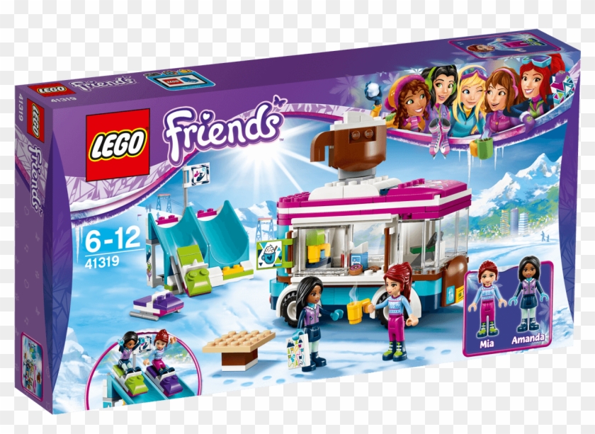 Lego Friends Snow Resort Hot Chocolate Van 246pcs/pzs - Snow Resort Ski Lift Lego Friends Clipart #4058790