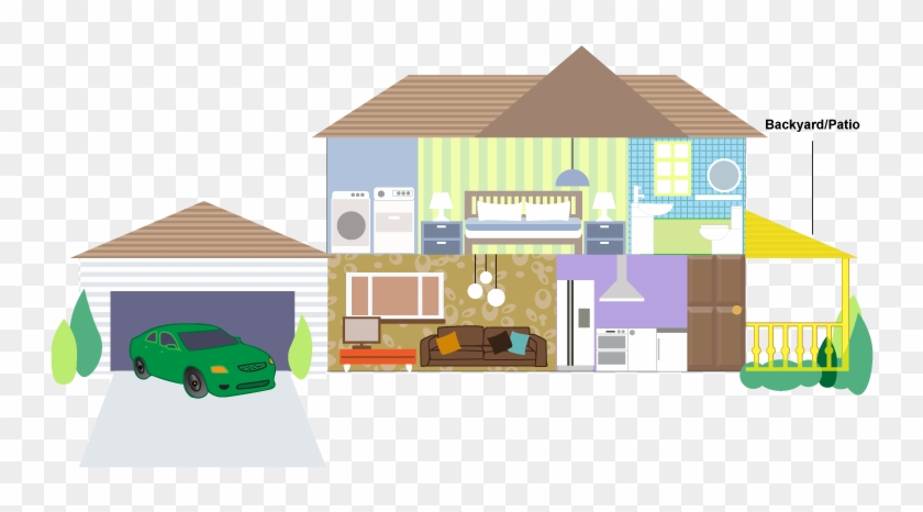 Patio-ro - House Clipart #4058935