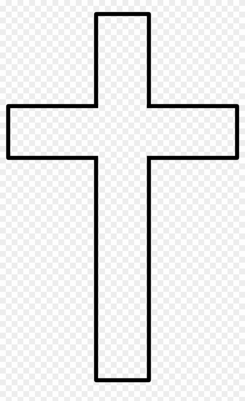 White Cross Transparent Background , Png Download - White Cross With Transparent Background Clipart #4059164