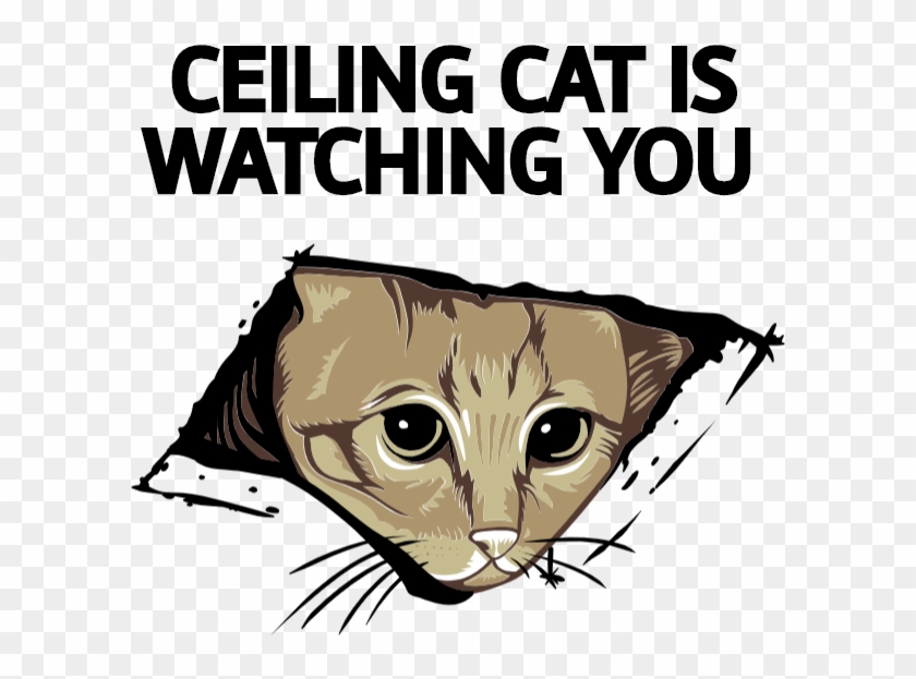 Ceiling Cat Is Watching You Clipart