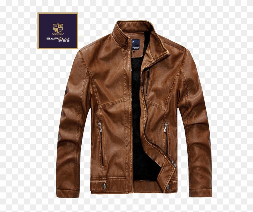 Leather Winter Coat Png Download Image - Leather Jacket Coat Men Clipart #4059908