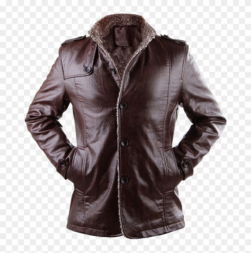 Leather Winter Coat Png Image - Men Winter Leather Jackets Clipart