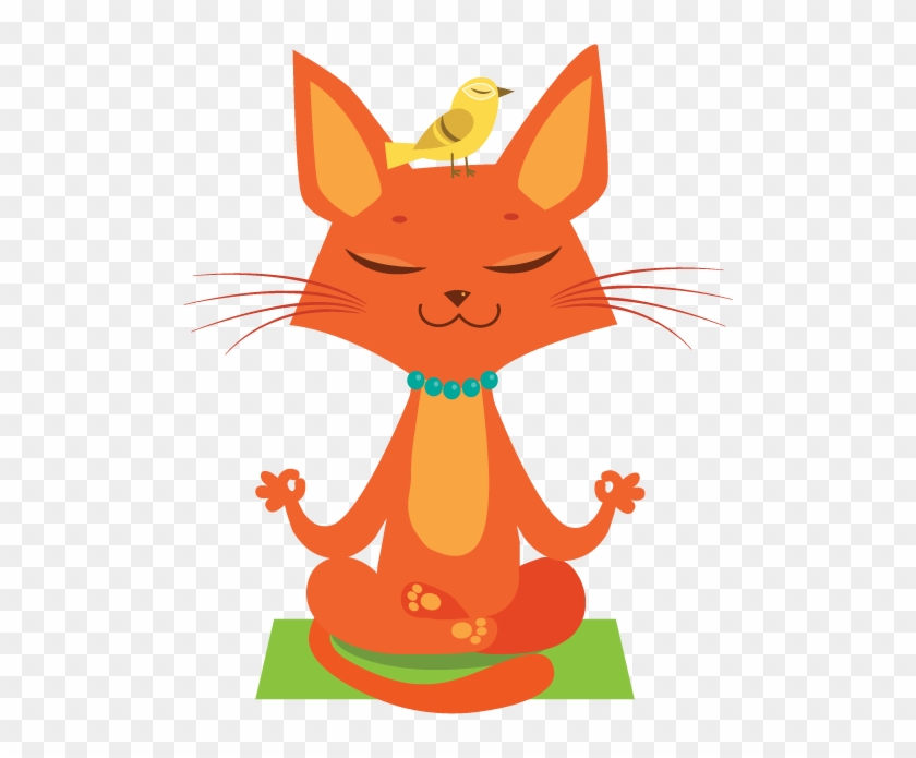 Cat Doing Yoga Clipart - Png Download #4059943