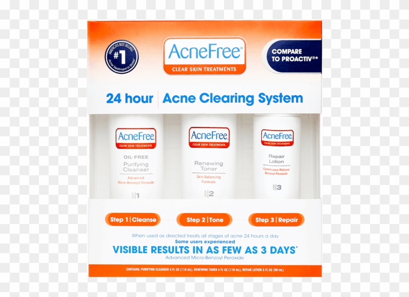 00 For Acnefree® 24hr Acne Clearing System - Acne Free Clipart