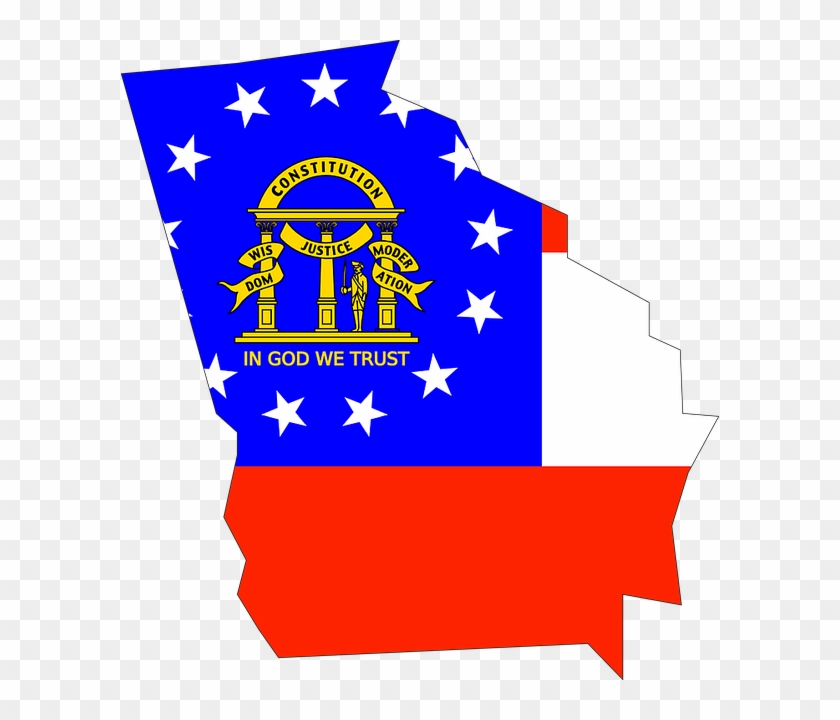Gallery - Georgia State Flag Clipart #4060218
