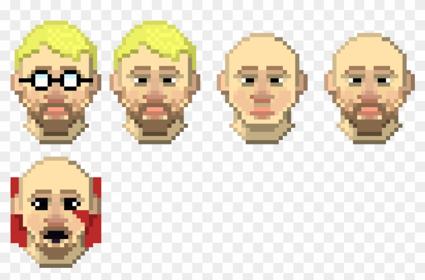 Sam Hyde Faces - Sam Hyde Pixel Art Clipart