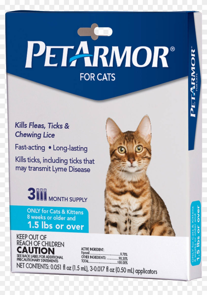 Advecta Ii Flea Treatment For Small Cat, 4 Monthly - Flea And Tick Medicine For Cats Clipart