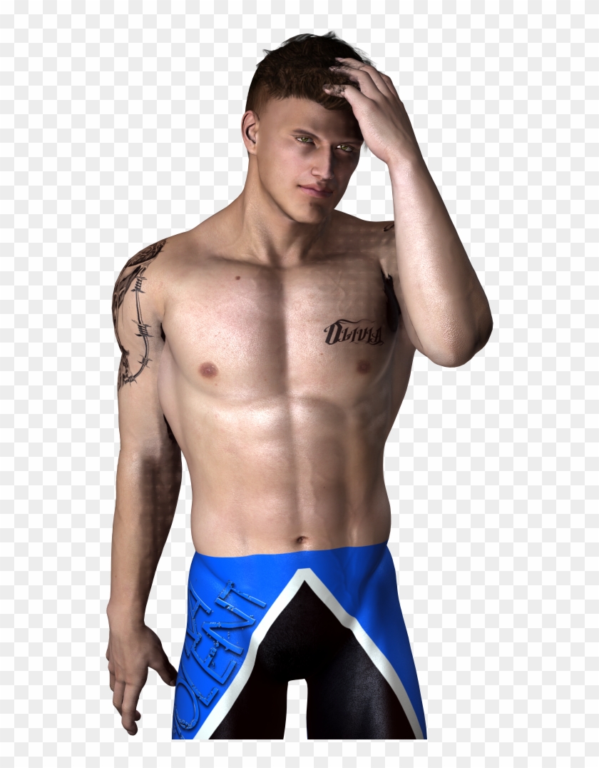 *zack Sabre Jr Or Poser - Barechested Clipart