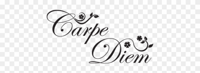 Tattoos Carpe Diem Flowers Idea For My Inside Right - Carpe Diem Tattoo With Flower Clipart