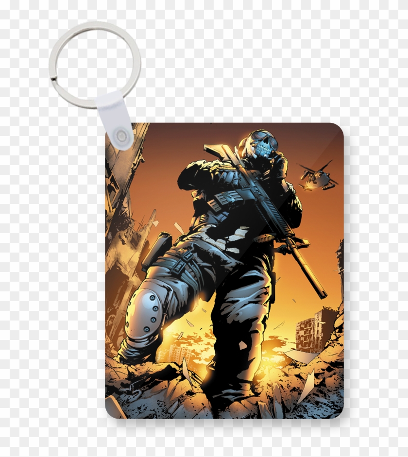 Call Of Duty Modern Warfare Printed Keychain Kc-464 - Comic Modern Warfare 2 Clipart