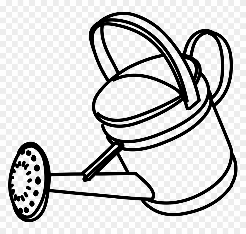 Shower Water Plants - Water Shower Clipart Black And White - Png Download