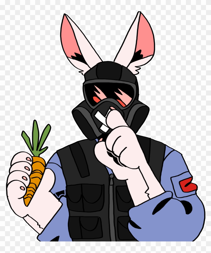 Rainbow Six - Furry - Cartoon Clipart #4061518