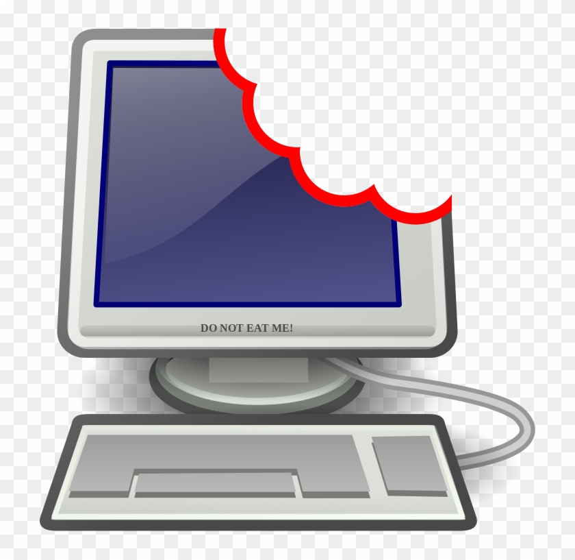 File - Computer-eat - Svg - Computer Openclipart - Png Download #4061967