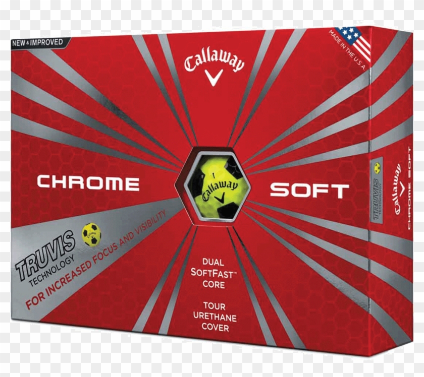 Callaway Golf Balls - Callaway Chrome Soft Truvis Yellow Black Clipart
