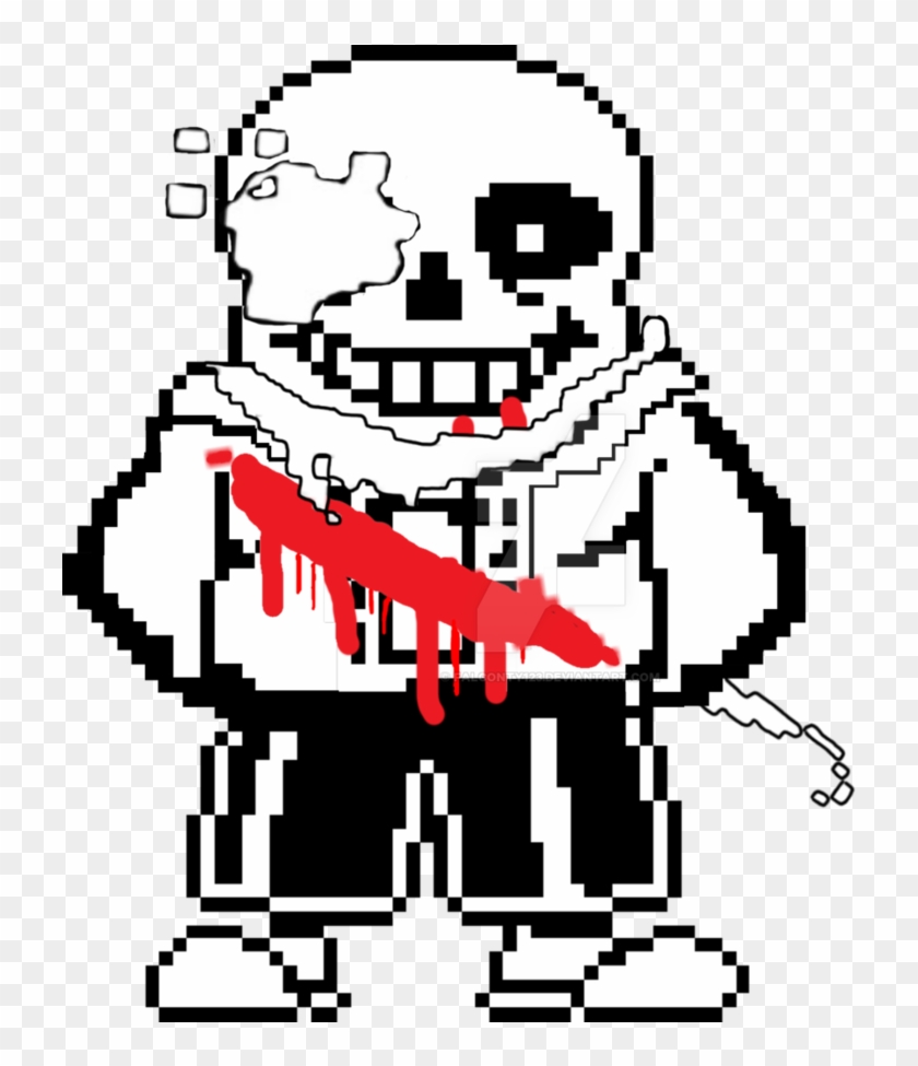 Sans Battle Sprite By Falconty123 - Sans Png Sprite Clipart