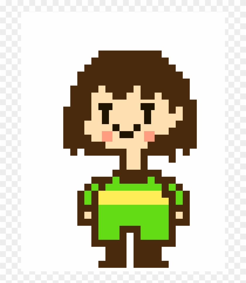 Ct Chara - Undertale Frisk 8 Bit Clipart #4062649