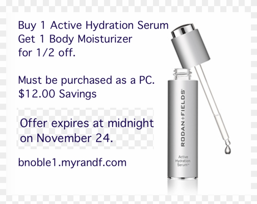 Thursday, November 23 Happy Thanksgiving - Rodan And Fields Active Hydration Serum Clipart