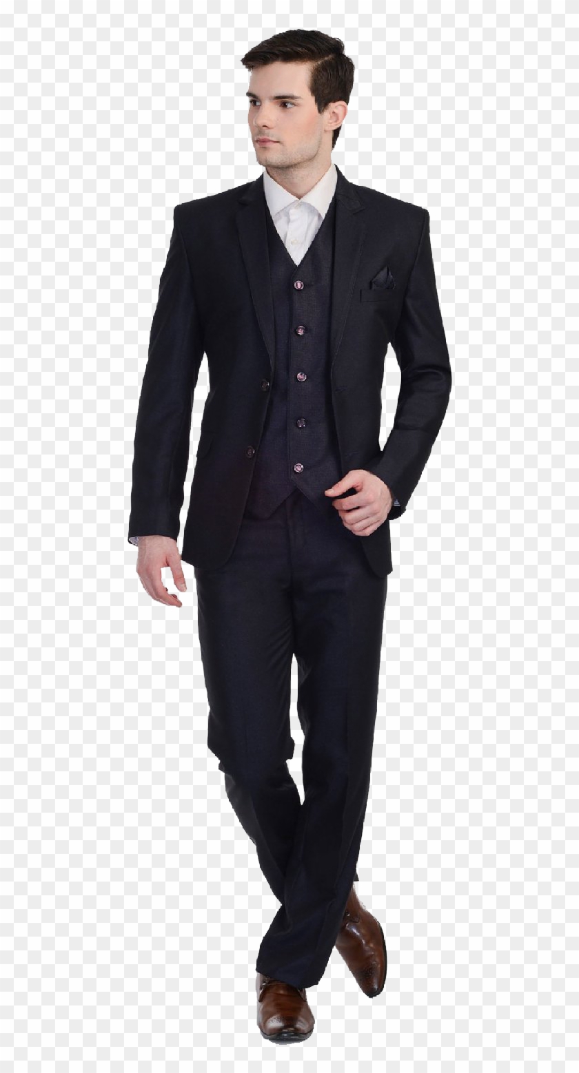 Black Man In Suit Png , Png Download - All Black Suit And Tie Clipart #4063051