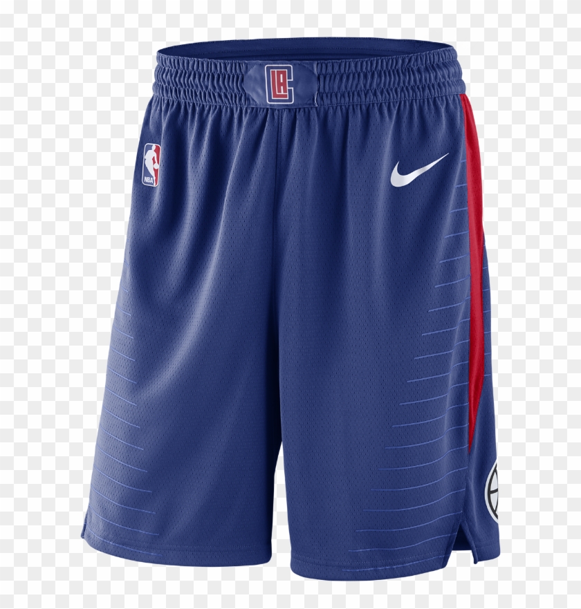 La Clippers Nike Icon Edition Swingman Men's Nba Shorts - La Clippers Jersey And Shorts - Png Download #4063287