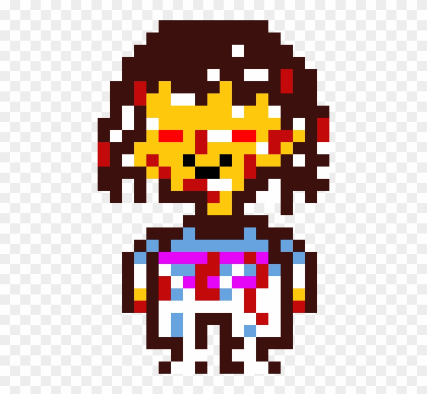 How About A Genocide Frisk - Frisk Sprite Walking Left Clipart #4063529