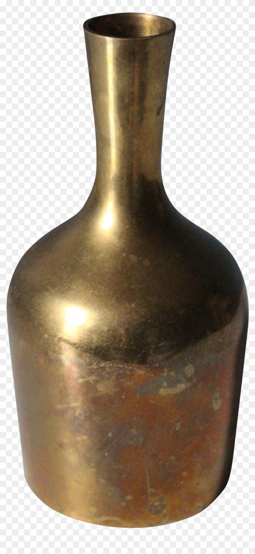 This Small Solid Brass Vase With Simple, Clean Modern - Vase Clipart #4065055